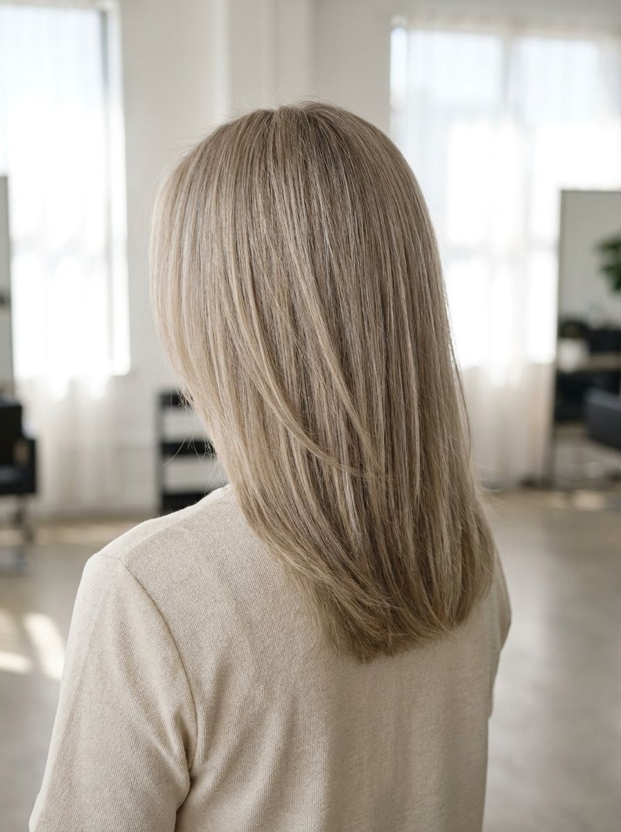 Stufenschnitt für feines Haar von hinten - Stufenschnitt hinten